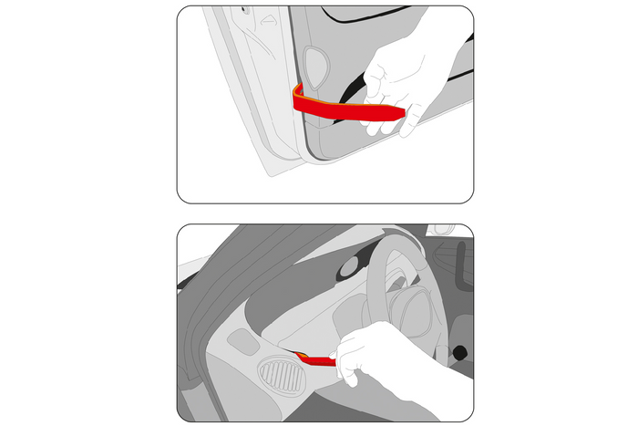 Set van YATO YT-0844 bekledingverwijderaars, 11 stuks.