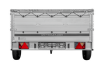Enkelassige aanhanger met aluminium zijwanden 264x150 Unitrailer Garden 265 KIPP ALU met BIS-zijwanden, H-0 frame en grijze afdekking