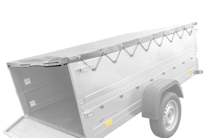 H-0 vlakframe met zeildoek voor de aanhangwagen UNITRAILER GARDEN TRAILER 230 KIPP