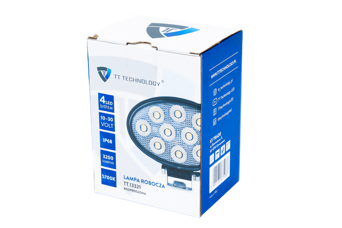 TT TECHNOLOGY LED werklamp reflector TT.13321 40xLED 3200lm ovaal