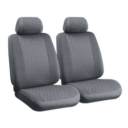 Set autostoelhoezen LAMPA Glamur grijs, voor de voorstoelen