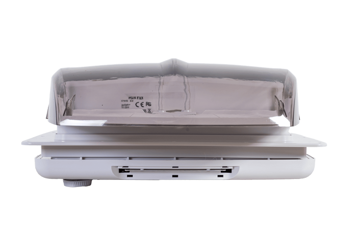Automatische dakventilator PUNDMANN PLUS FAN voor camper met verlichting en rolgordijn 400×400mm