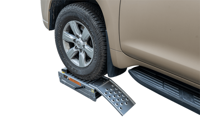 UNITRAILER ALR005 opklapbare stalen oprijplaat voor aanhanger, 200 cm, 250 kg