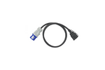 Adapter met CEE-stekker en -stopcontact met beschermingscontact 16A 230V ProPlus 373530DE kabel 150cm