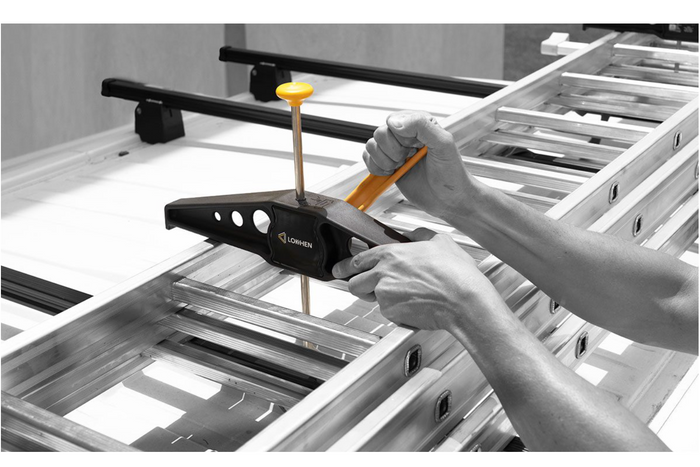 Set van twee LOKHEN STOPPY 606510100 ladderbevestigingsbeugels