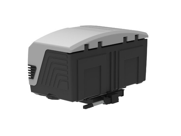 Towbox V3 Grey LED Edition - bagagebox voor op de trekhaak