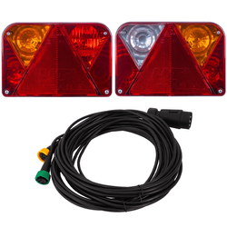 DOBPLAST DPT35 achterlichten + MANTES 7m 7-polige kabelboom