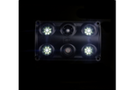 HORPOL LWD2157/CZ LED 900lm zwarte interieur autolamp met schakelaar en rode diode
