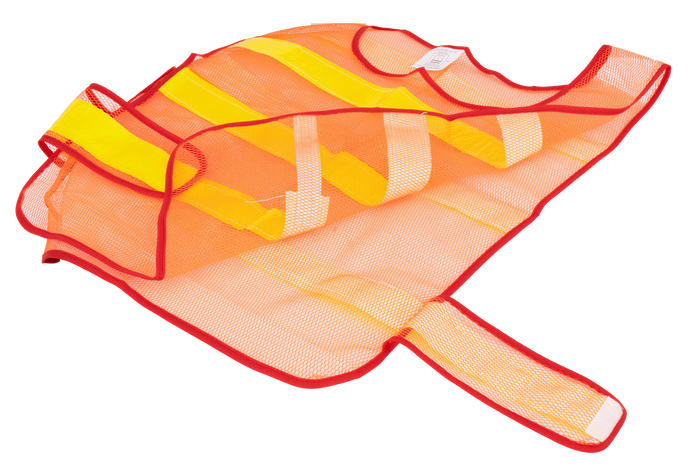 HERMON XXL oranje reflecterend vest met klittenband aan de zijkant