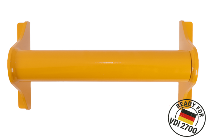 PRAMAR Radstopper VDI 2700 gele universele wielkeg voor sleepwagen