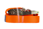 Set van vier UNITRAILER 15m/50mm/5t oranje transportbanden met spaninrichting