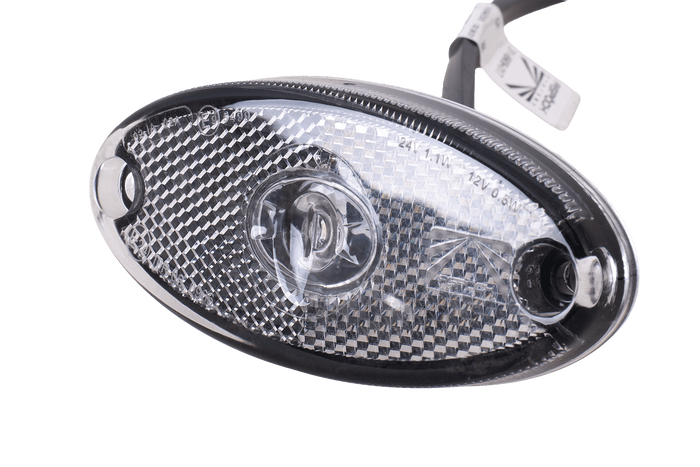 ASPÖCK FLATPOINT II LED markeringslamp, wit, universeel 0,5 kabel