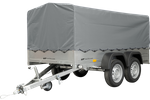 Twee-assige aanhanger 264x125 UNITRAILER GARDEN 264/2 KIPP met H-800 frame en grijze kap