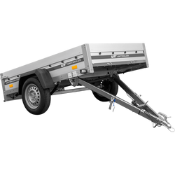 Aanhangwagen op veren met aluminium zijwanden 200x125 Unitrailer Garden 201/R KIPP ALU