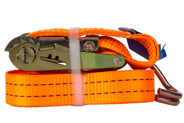 UNITRAILER 5m/35mm/2t oranje transportband met spaninrichting