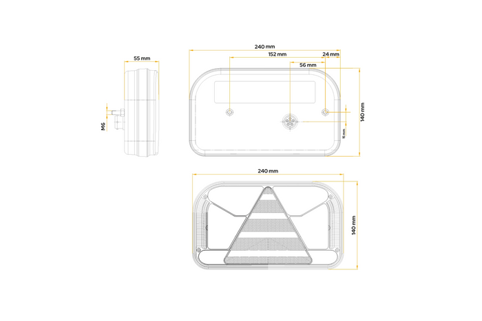 FRISTOM FT-170 LED achterlichten 7 functies links + rechts