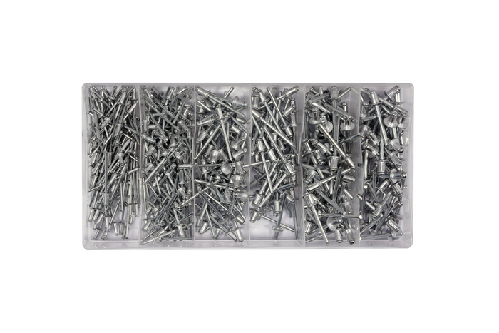 Set van YATO YT-36420 blindklinknagels, mix van maten, 400 stuks