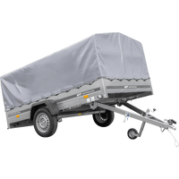 Eenassige aanhangwagen 264x150 UNITRAILER GARDEN 265 KIPP met H-800 frame en grijze huif