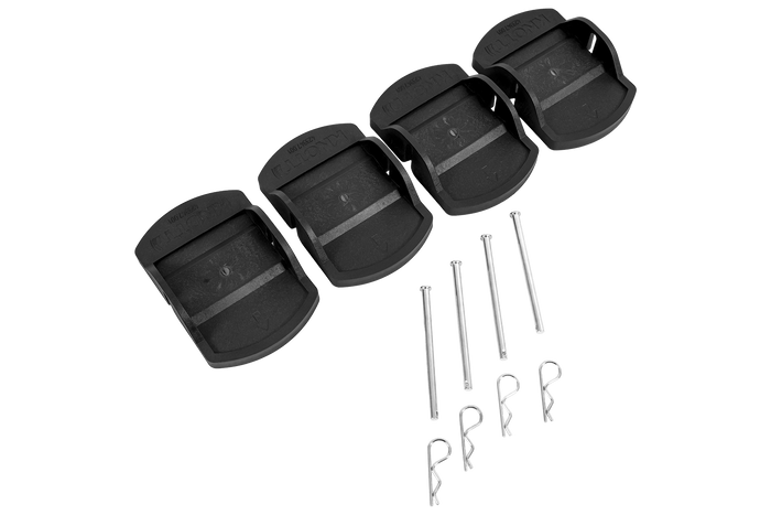 Set van vier KNOTT aanhangerstabilisatorsteunen 18x14x4,5 cm