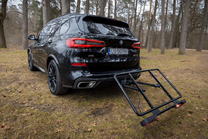 Inter Pack Re-Cargo trekhaakplatform + adapter voor het vervoeren van 2 fietsen
