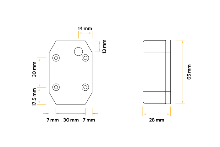 ASPÖCK FLEXIPOINT LED markeringslamp universeel met houder