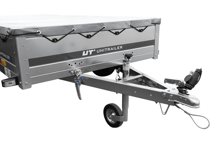 Twee-assige aanhanger 264x125 UNITRAILER GARDEN 264/2 KIPP met H-0 frame en grijze kap