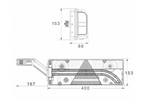 ASPÖCK EUROPOINT III bajonet achterlichten 7-pins ASS2 met claxon 7 functies links+rechts