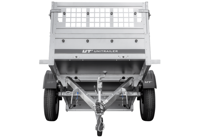 Lichte transport aanhangwagen Unitrailer GARDEN TRAILER 200 KIPP (NEW) met neuswiel en loofrekken. 