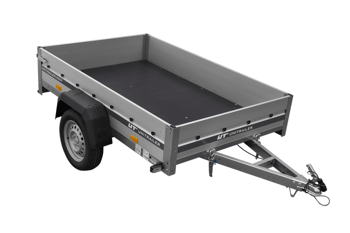 Aanhangwagen met aluminium zijwanden 200x125 Unitrailer Garden 201 KIPP ALU