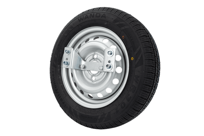 Reservewiel voor aanhanger met beugel WANDA BAND 155/70 R13 79N TRAILER TOP VELG 4Jx13"H2 4x100 ET 30