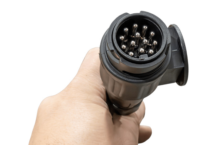 OUTLET MANTES elektrische installatie aanhanger kabelboom 5 m 13-pins stekker bajonetsluitingen 2x 5-pins