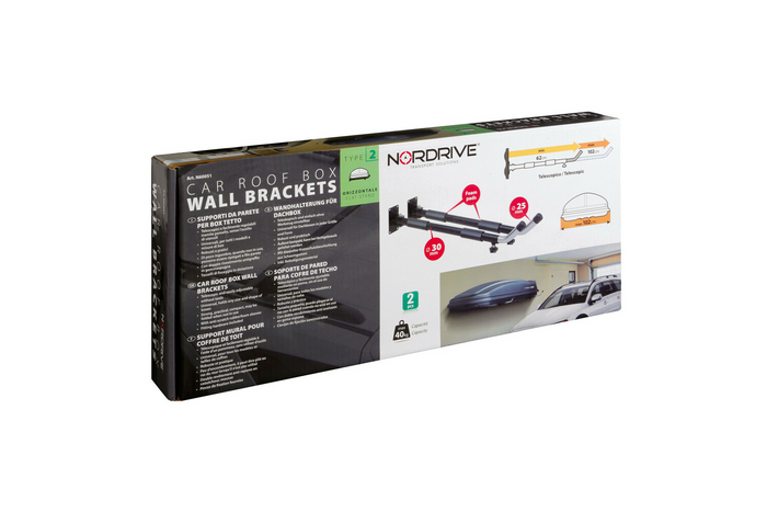 Wandbeugels voor dakkoffers LAMPA TYPE 2 vlakke steun 62-102cm