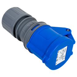 MANTES 2P+Z stopcontact, draagbaar stopcontact 16A 230V met klep