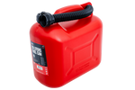 10L HERMON kunststof jerrycan met trechter, rood