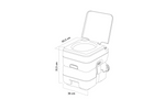 ProPlus 370415CR Draagbaar campingtoilet Grijs 10L/10L
