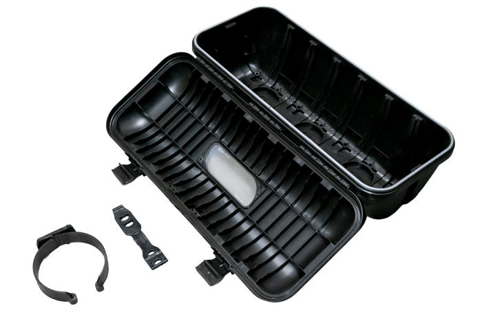 OUTLET Brandblusserbox 9/12kg DAKEN 82511 STRIKE 707x322x239mm zwart