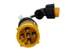 Bajonetadapter 5-pins / haakse connector ASS2 7-pins ASPÖCK linkeradapter