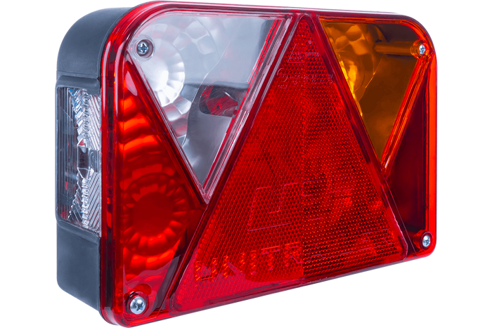 Verlichtingsset: DOBPLAST DPT35 achterlichten + ASPÖCK FLEXIPOINT I zijmarkeringslichten + MANTES 5,2m 13PIN kabelboom