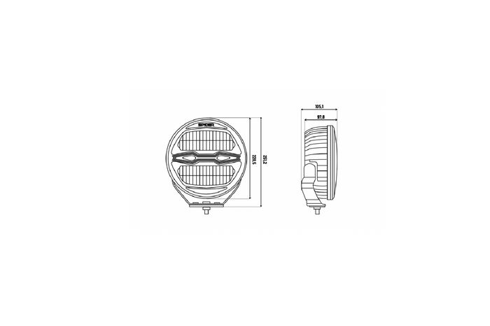 LED-werklamp reflector KAMAR X-SPIDER NINJA L3442 78xLED 100W
