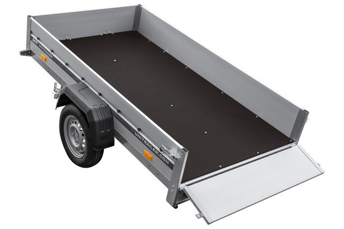 Aanhangwagen met aluminium zijwanden 230x125 Unitrailer Garden 230 KIPP ALU