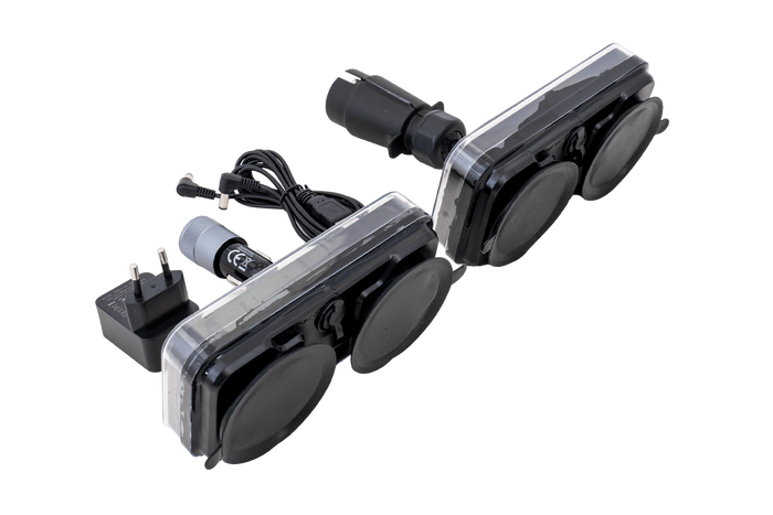 TT Technology TT.12028B-DI LED-achterlichten 3 functies links+rechts, draadloos, magnetisch