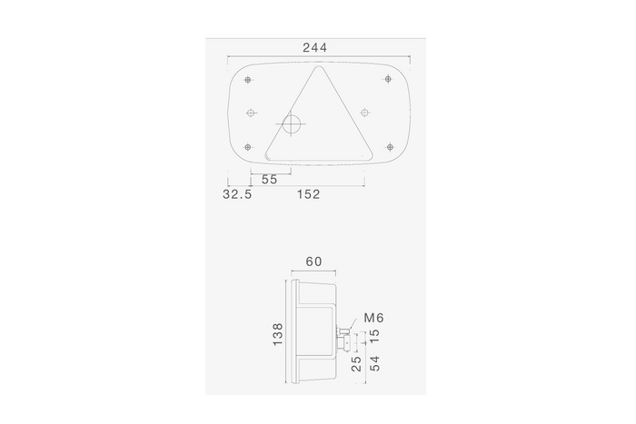 ASPÖCK MULTIPOINT III achterlichten met bajonetaansluiting 5-pins, 7 functies links en rechts