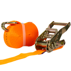 UNITRAILER 8m/25mm/1t oranje transportband met spaninrichting