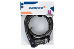 Verstevigd fietsslot met code PROFEX 81601, 90 cm lang