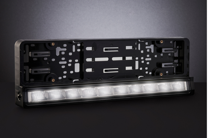 Kentekenplaathouder met LED-verlichting TT TECHNOLOGY TT.11013 rijlicht en positielicht 12/24V