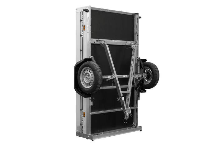 Autoaanhanger op veren met aluminium zijwanden 230x125 Unitrailer Garden 230/R KIPP ALU