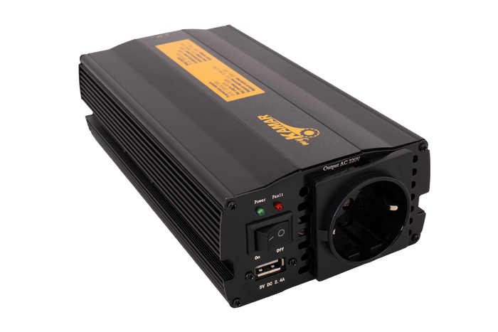 Spanningsomvormer 12V/230V (600/1200W) KAMAR E1924