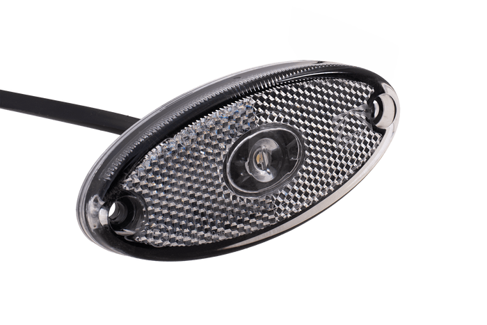 ASPÖCK FLATPOINT II LED markeringslamp, wit, universeel 0,5 kabel