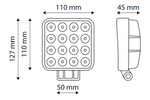 TT TECHNOLOGY LED werklamp reflector TT.13208 16xLED 3400lm