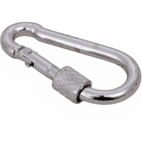 Karabijnhaak met veiligheidssysteem voor touwen DROMET KSZ.4.40 brandweerhaak 4x40mm